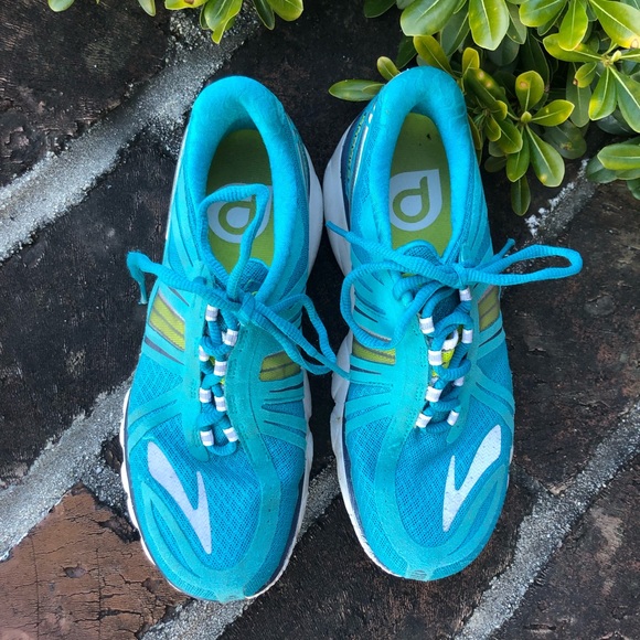 Brooks "PURE CADENCE" blue and white athletic shoes size 7.5 - Picture 2 of 9